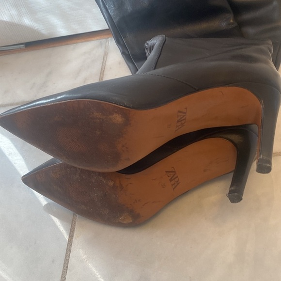 Zara Leather Boots - Picture 5 of 7